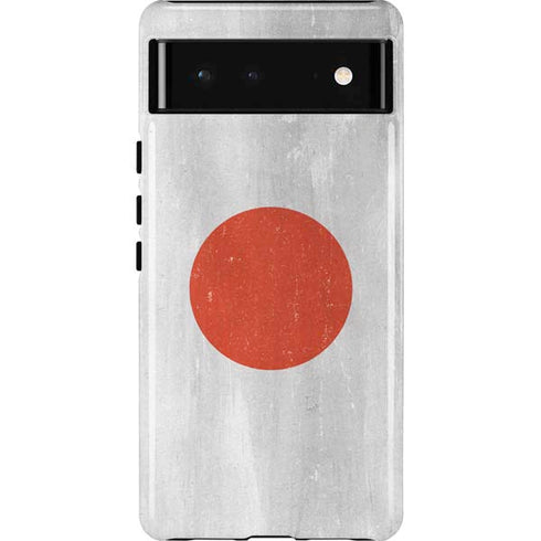 Japanese Flag Distressed Google Pixel 6 Case